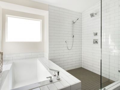Minimalist Shower with Niche